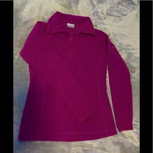 Columbia Half-Zip Long-Sleeve Pullover for Ladies Size S (Plum)